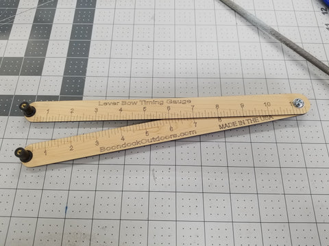 Boondock Outdoors Timing Tiller Gauge for modern lever bows