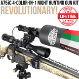 WICKED LIGHTS® A75IC AMBUSH® 4-COLOR-IN-1 NIGHT HUNTING LIGHT KIT FOR COYOTE, HOG, PREDATOR