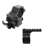WICKED LIGHTS® GEN 4 QUICK DETACH ADJUSTABLE LIGHT MOUNT WITH LOCK LEVER AND PICATINNY SCOPE MOUNT COMBO PACK