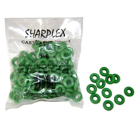 Sharplex castration bands bag of 100