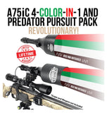 WICKED LIGHTS® A75IC AMBUSH 4-COLOR-IN-1 PREDATOR PURSUIT SIGNATURE SERIES NIGHT HUNTING LIGHT PACK FOR COYOTE, HOG, PREDATOR