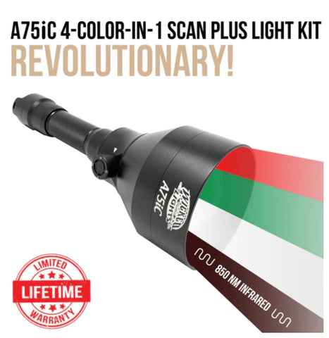 WICKED LIGHTS® A75IC 4-COLOR-N-1 (RED, 850NM INFRARED (IR), GREEN